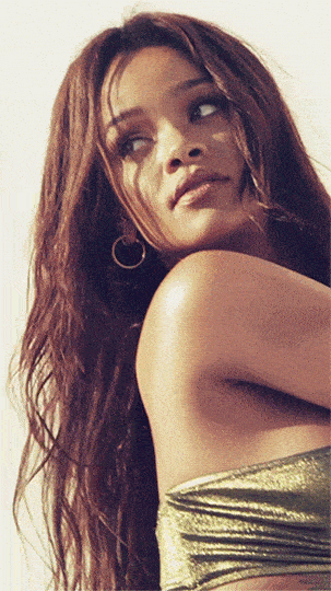 Rihanna looking back